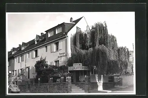 Foto-AK Rüdesheim, Hotel-Blattersbach