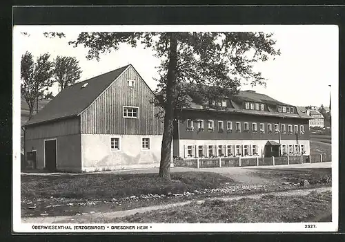 AK Oberwiesenthal /Erzgeb., Hotel Dresdener Heim