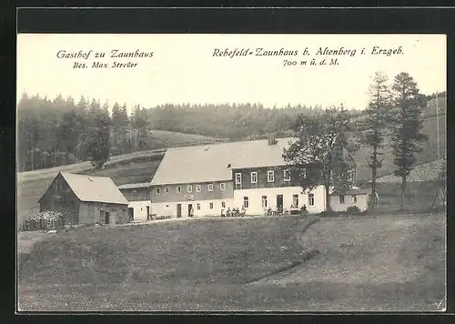 AK Rehefeld-Zaunhaus, Gasthof von Max Streller