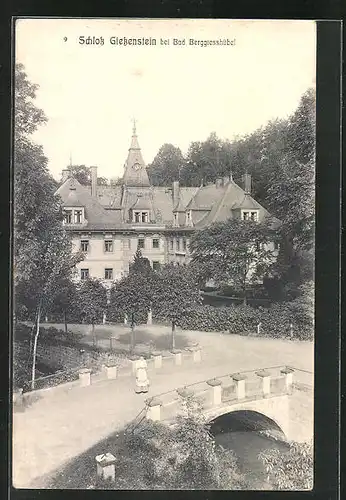 AK Bad Berggiesshübel, Blick auf Schloss Giessenstein