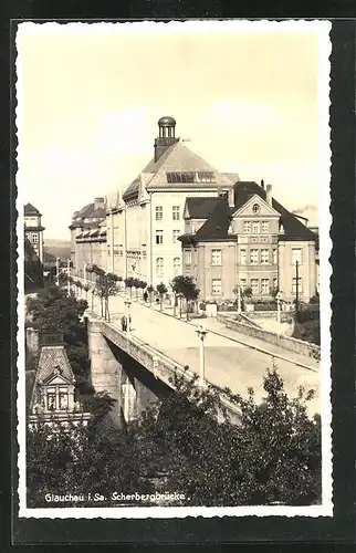 AK Glauchau, Partie an der Scherbergbrücke