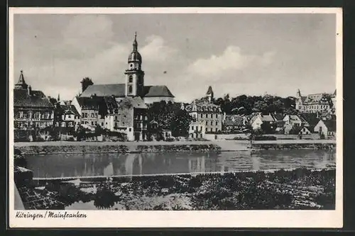 AK Kitzingen /Mainfranken, Ortsansicht, Mainpartie