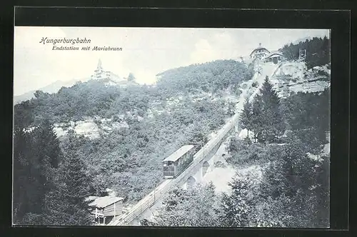 AK Endstation der Hungerburgbahn mit Mariabrunn