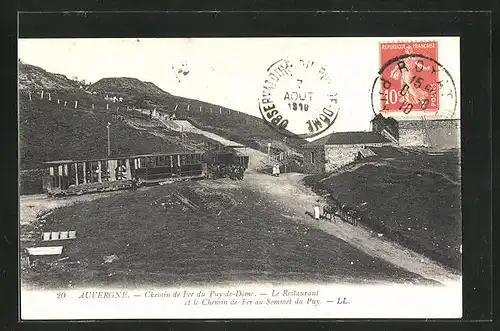 AK Auvergne, Chemin de Fer du Puy-de-Dome, Bergbahn