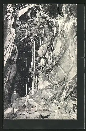 AK Rübeland i. H., Hermannshöhle, 8000 jährige Säule