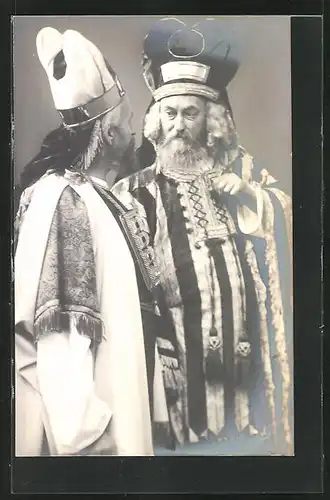 AK Oberammergau, Passionsspiel 1910, Kaiphas und Annas