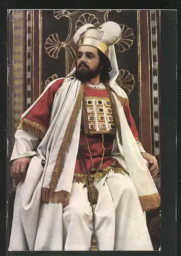AK Oberammergau, Passionsspiele 1922, Kaiphas, Darsteller: Hugo Rutz