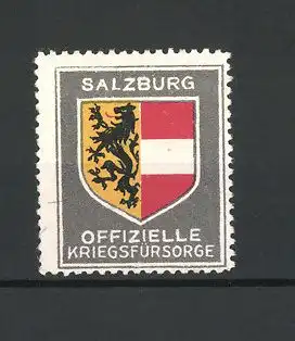 Reklamemarke Offizielle Kriegsfürsorge, Wappen von Salzburg