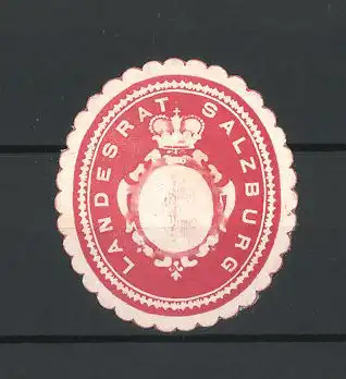 Präge-Reklamemarke Wappen des Landesrats Salzburg