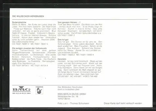 AK Musikerduo Die Wildecker Herzbuben