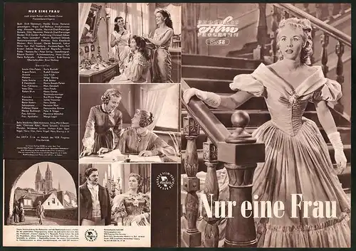 Filmprogramm PFP Nr. 32 /58, Nur eine Frau, Karla Runkehl, Rudolf Grabow, Regie: Carl Balhaus