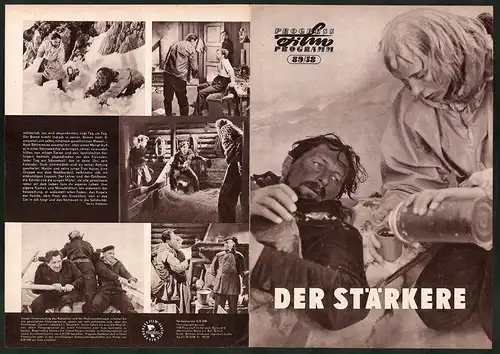 Filmprogramm PFP Nr. 89 /58, Der Stärkere, Jack Fjeldstad, Henny Moan, Regie: Arne Skouen