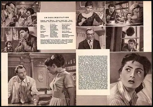 Filmprogramm PFP Nr. 49 /58, An der Endstation, Eva Ocenasova, Vladimir Raz, Regie: Jan Kadar, Elmar Klos