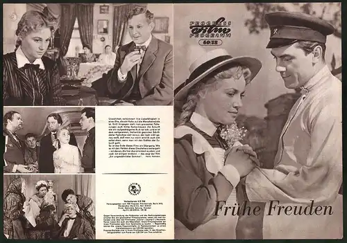 Filmprogramm PFP Nr. 60 /58, Frühe Freuden, W. Korschunow, O. Shisnewa, Regie: W. Bassow