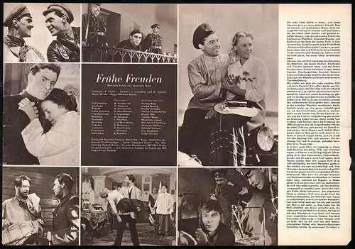 Filmprogramm PFP Nr. 60 /58, Frühe Freuden, W. Korschunow, O. Shisnewa, Regie: W. Bassow