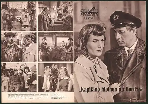 Filmprogramm PFP Nr. 86 /58, Kapitäne bleiben an Bord, Erika Müller-Fürstenau, Rudolf Ulrich, Regie: Martin Hellberg