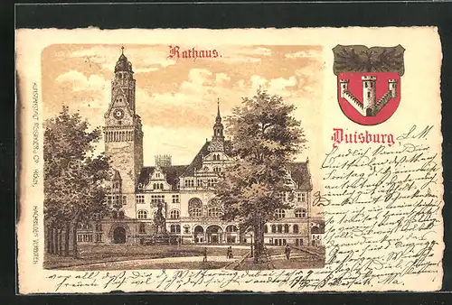 Lithographie Duisburg, Rathaus