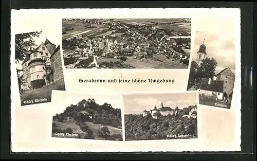 AK Gerabronn, Schloss Worstein, Schloss Langenburg, Torturm