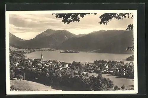 AK Schliersee, Teilansicht mit Brecherspitze