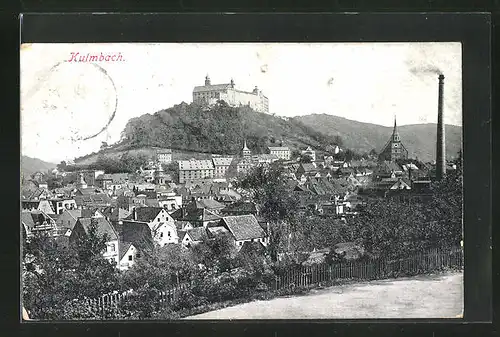 AK Kulmbach, Teilansicht mit Burg