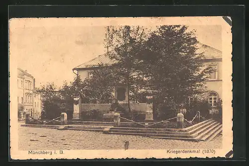 AK Münchberg i. B., Kriegerdenkmal