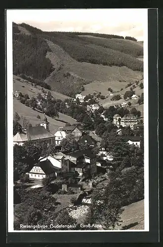AK Gross-Aupa /Riesengebirge /Sudetengau, Teilansicht