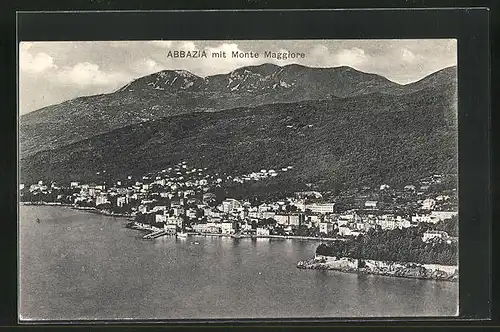 AK Abbazia, Teilansicht mit Monte Maggiore