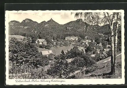 AK Dittersbach /Böhm. Schweiz /Sudetengau, Panorama