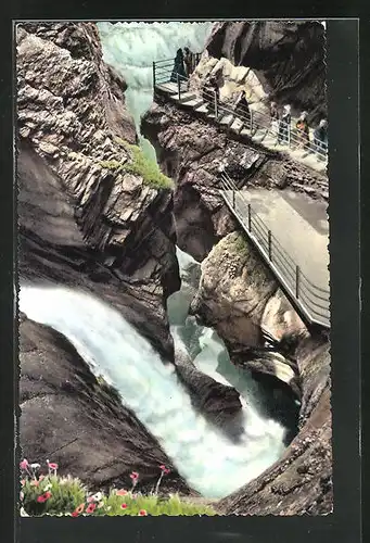 AK Lauterbrunnen, Trümmelbach, 5. Fall, Wasserfall