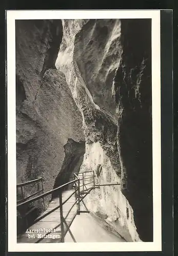 AK Meiringen, Aareschlucht, Wasserfall