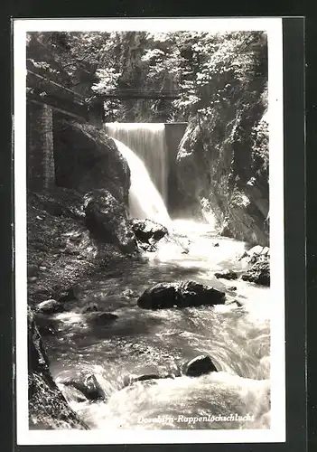 AK Dornbirn, Rappenlochschlucht, Wasserfall