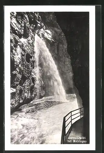 AK Meiringen, Aareschlucht, Wasserfall