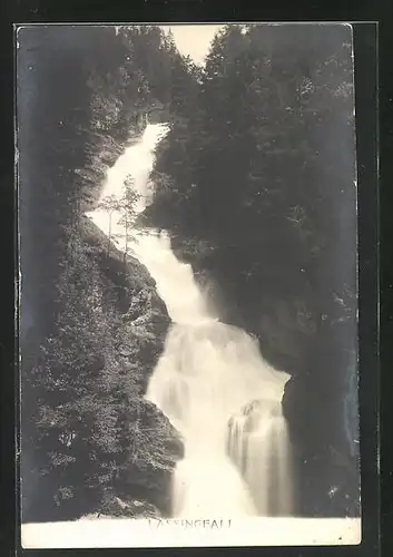 AK Lassingfall, Blick zum Wasserfall