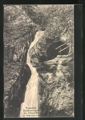 AK Ottenhöfen im Schwarzwald, Wasserfall Edelfrauengrab