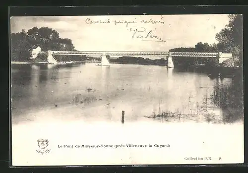 AK Misy-sur-Yonne, Le Pont, pres Villeneuve-la-Guyard