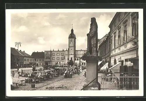 AK Kjov, belebter Marktplatz