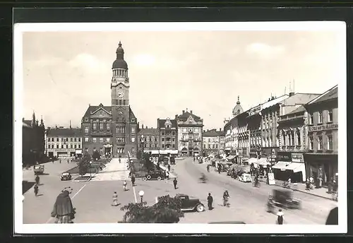 AK Prostejov, Namesti, Marktplatz, Automobile