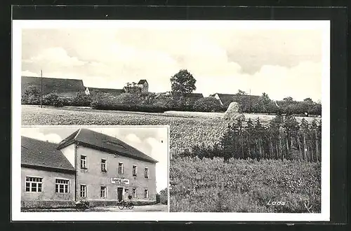 AK Laas, Totalansicht mit Gasthaus Sierke