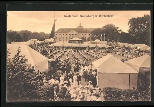 AK Naumburg / Saale, Gemeinde bei dem Naumburger Kirschfest
