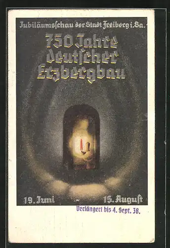 AK Freiberg / Sa., Jubiläumsschau 750 Jahre dt. Erzbergbau 1938