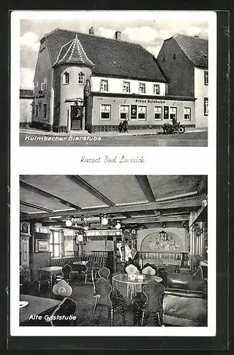 AK Bad Lausick, Gasthaus Kulmbacher Bierstube, Speisesaal