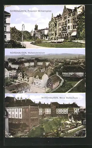 AK Nordhausen, Neue Volksschule, Friedrich Wilhelmplatz
