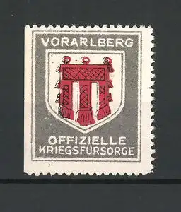 Reklamemarke Offizielle Kriegsfürsorge, Wappen von Vorarlberg