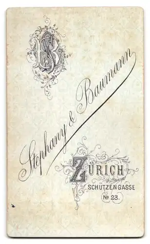 Fotografie Stephany & Baumann, Zürich, Schützengasse 23, bürgerliche ältere Dame mit Haube