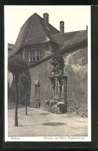 AK Zittau i. Sa., Mauer am Alten Gymnasium