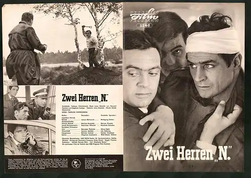 Filmprogramm PFP Nr. 35 /63, Zwei Herren N., Janusz Bylczynski, Waclaw Kowalski, Regie: Tadeusz Chmielewski