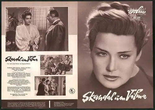 Filmprogramm PFP Nr. 47 /58, Skandal um Vilma, Katalin Karady, Vera Szemere, Regie: Imre Apathi