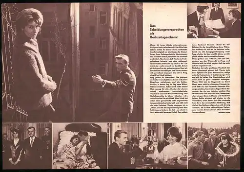 Filmprogramm PFP Nr. 28 /66, Hochzeit mit Bedingung, Michael Junasek, Radoslav Brzobohaty, Regie: Pavel Kohout