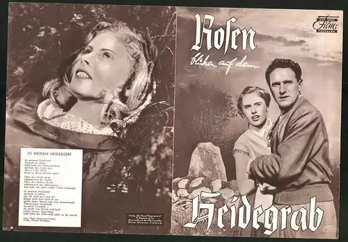 Filmprogramm DNF, Rosen blühen auf dem Heidegrab, Ruth Niehaus, Konr. Mayerhof, Regie: Hans H. König