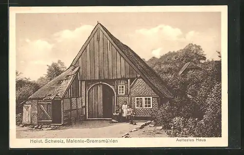 AK Malente-Gremsmühlen, Ältestes Haus des Ortes